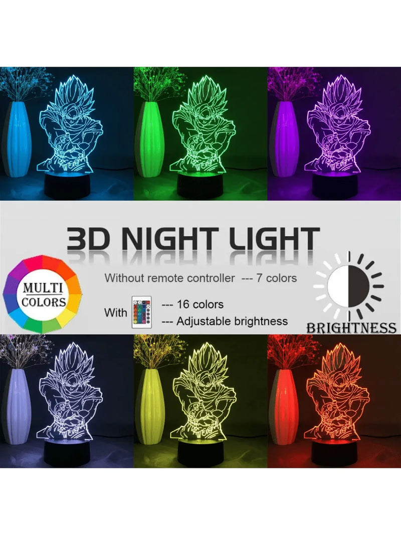 Luminária Noturna 3D com Ilusão