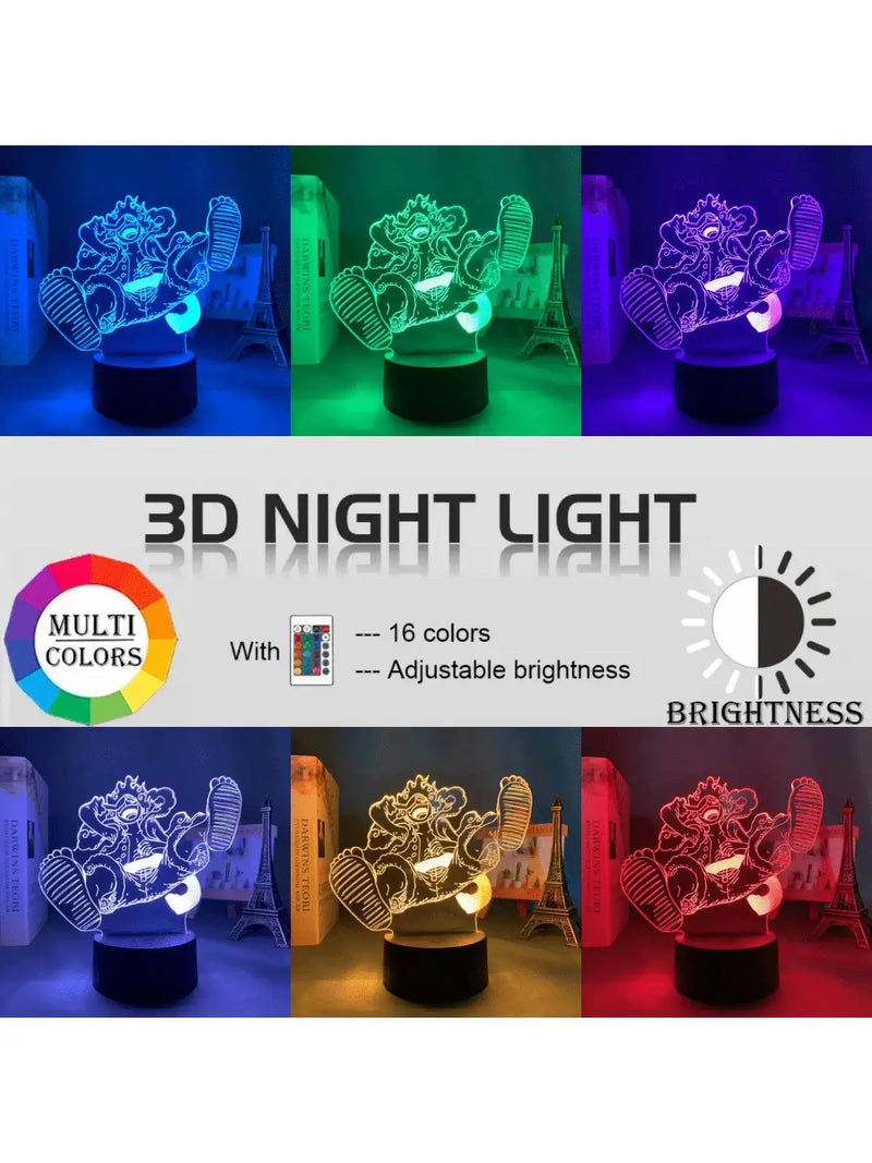 Luminária Noturna 3D com Ilusão