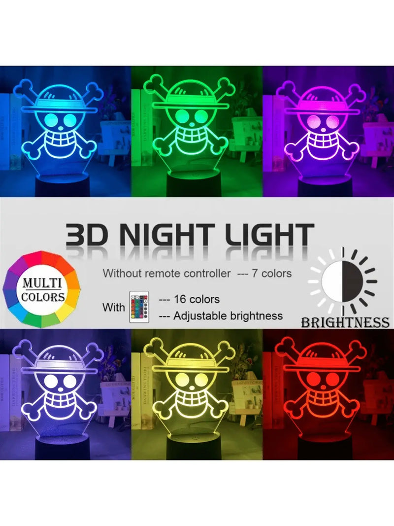 Luminária Noturna 3D com Ilusão