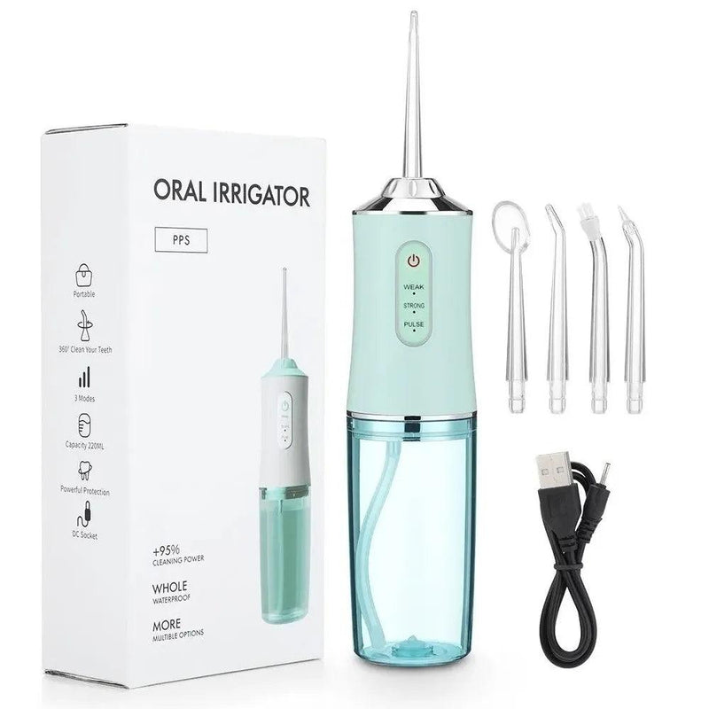 Dental Jato D'água Oral Irrigador Portatil Recarregável Elétrico - Limpeza Bucal