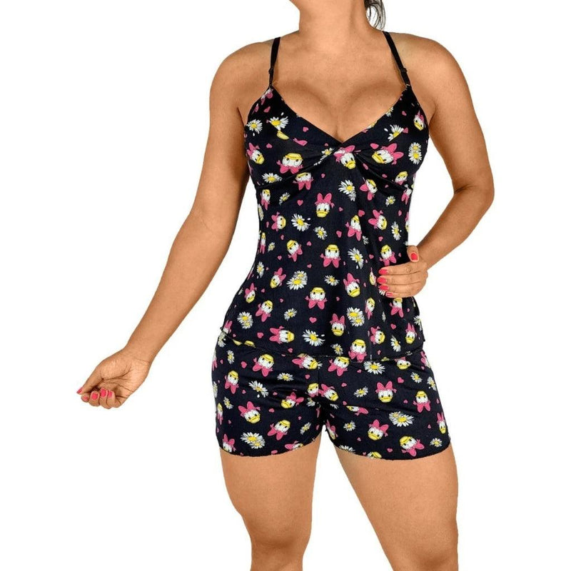 Pijama feminino conjunto roupa de dormir