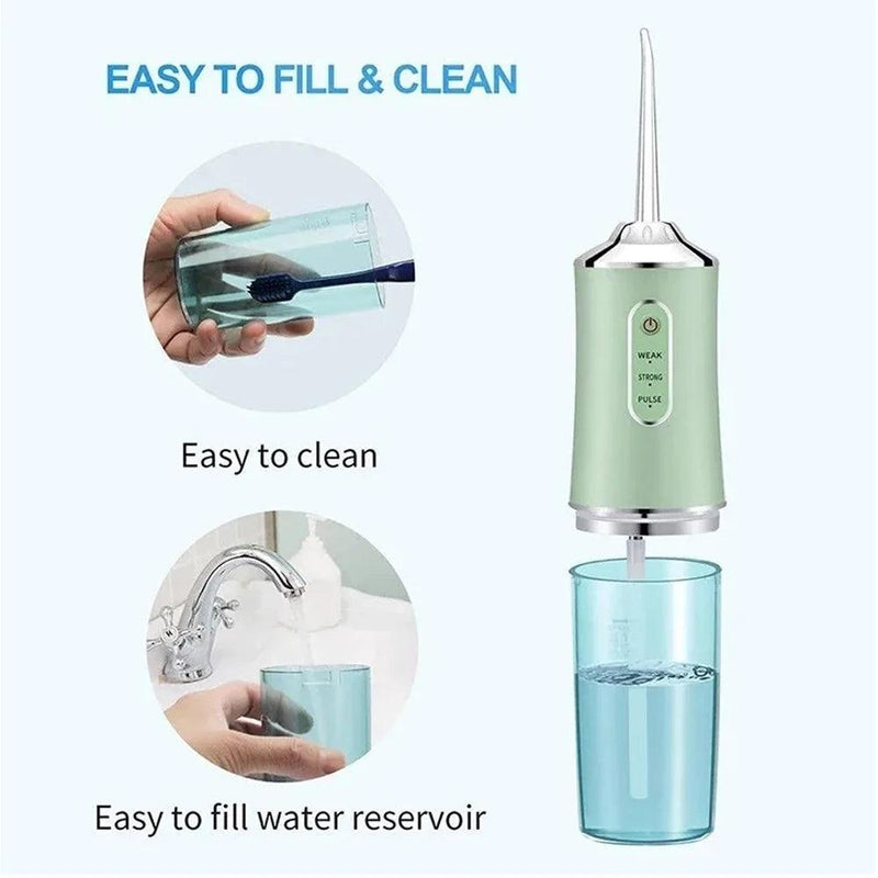 Dental Jato D'água Oral Irrigador Portatil Recarregável Elétrico - Limpeza Bucal