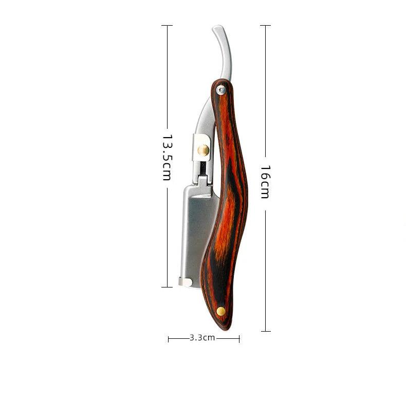 Navalha - madeira lidar com lâmina de barbear