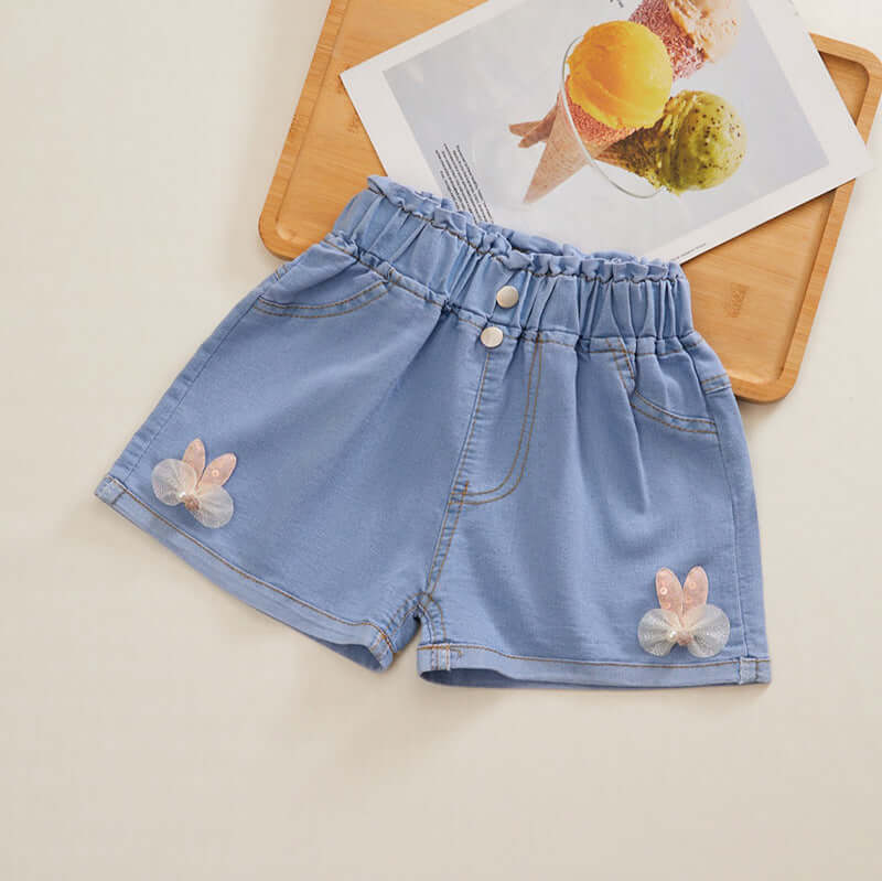 2024 Shorts jeans verão para meninas