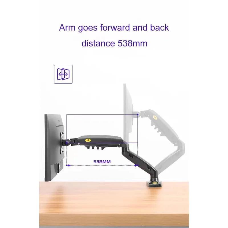 Suporte para monitor articulado ajuste altura e rotação F90