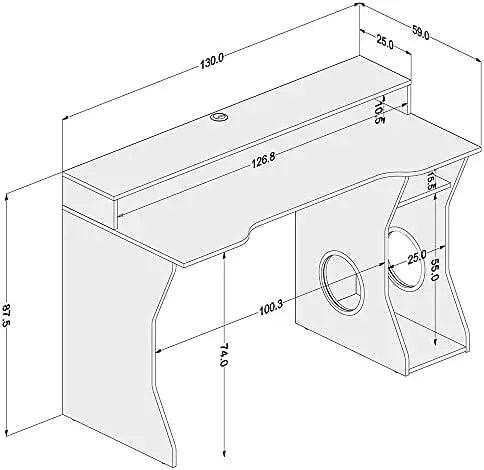 Mesa gamer escrivaninha