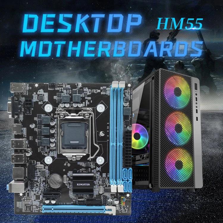 Placa-mãe H55 para computador PC, Memória DDR3 LGA 1156 para Intel