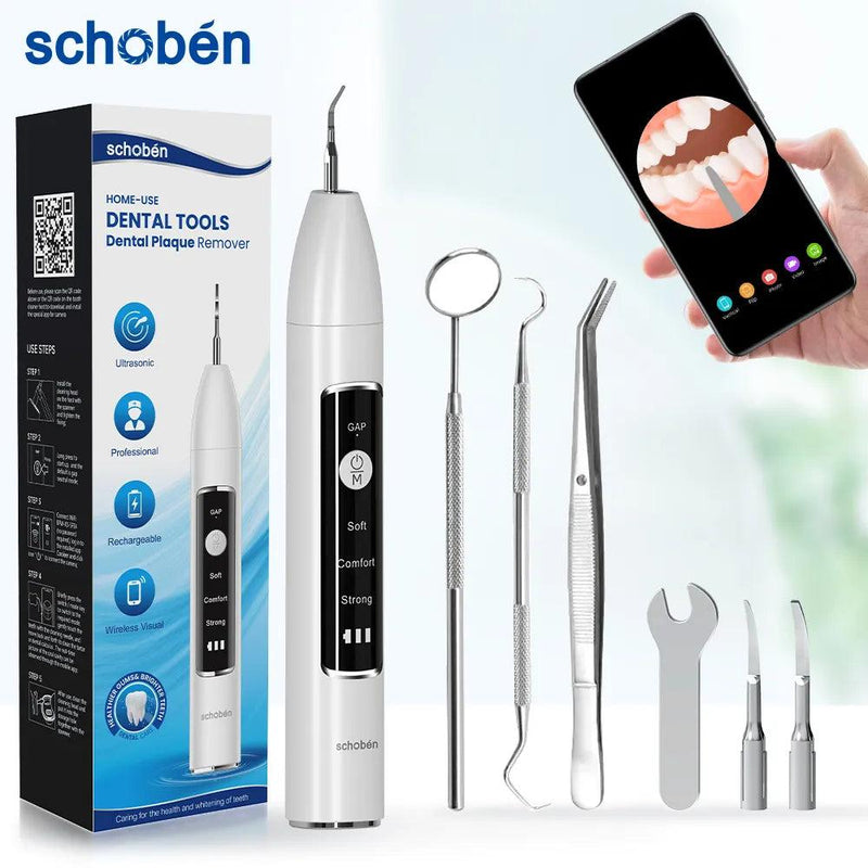 Schoben Scaler odontológico ultra-sônico com câmera, limpador de placas dentárias e tártaros