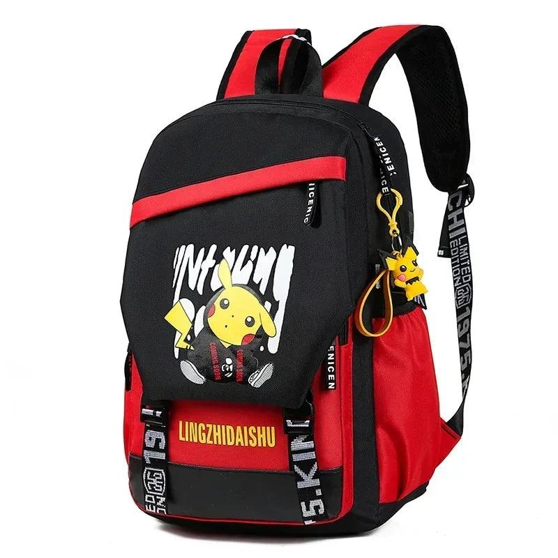 New Pokémon Anime Pikachu mochila para crianças