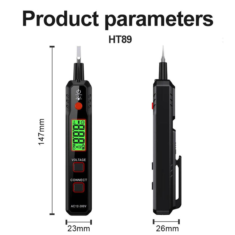 HABOTEST-HT89 AC Tensão, Detector de Tensão Digital - Caneta Teste Elétrico