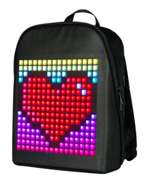 Mochila dinâmica com display LED inteligente/ à prova d'água