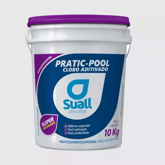 Cloro aditivado para piscina - Balde 10 kg - SUALL